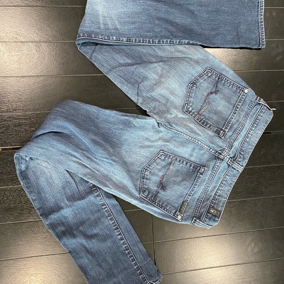 7 for all mankind purple rhinestone jeans💜 - Picture 2 of 7